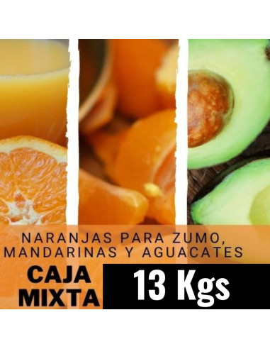 Caja Mixta Zumo + Mandarinas + Aguacates